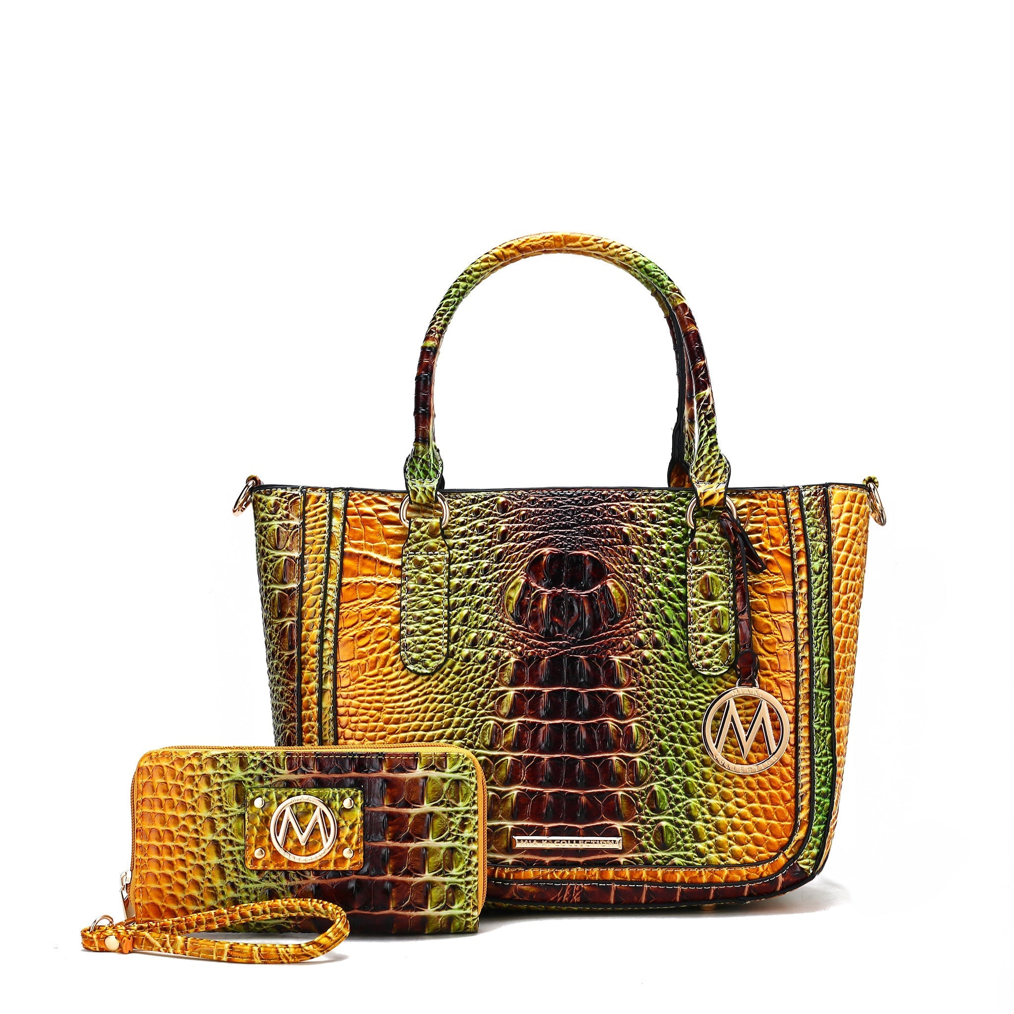 Bonnie Gradient Croc Shoulder Bag and Set