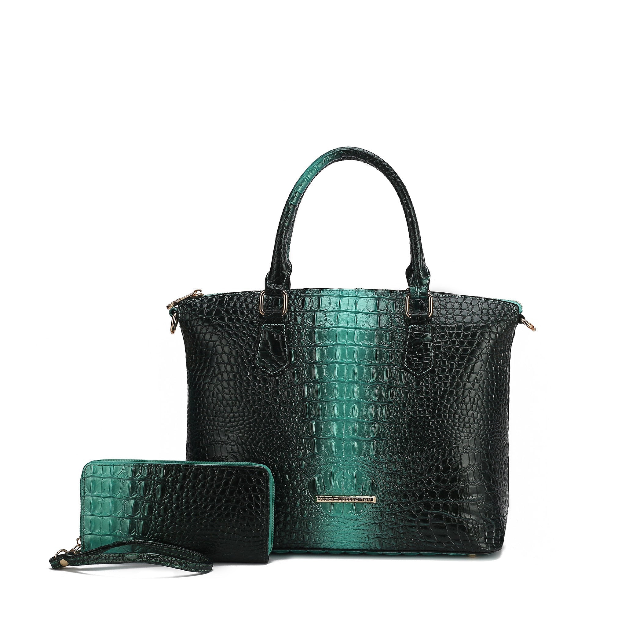Liora Croc-Embossed Tote Bag and Set