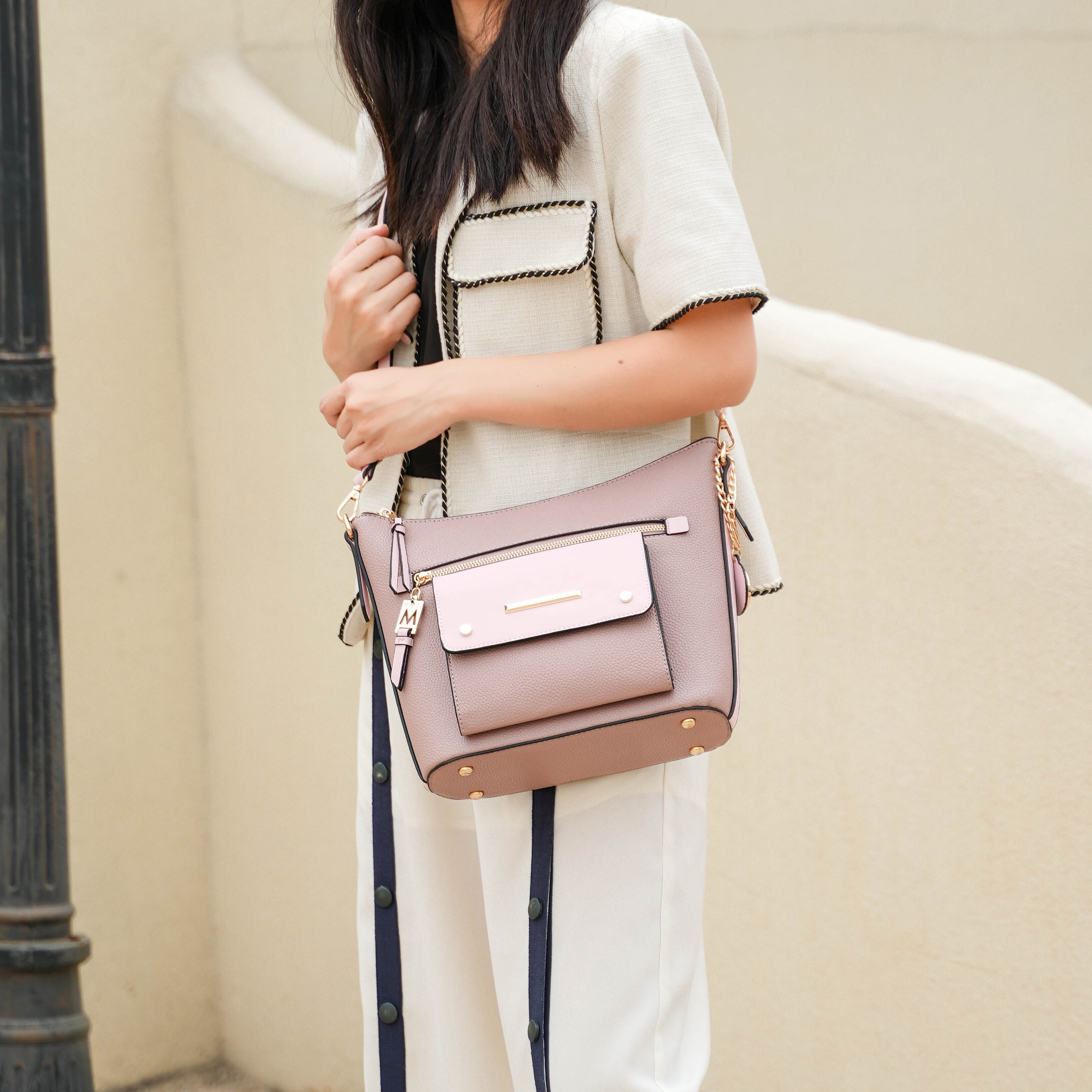 Serenity Color Block Shoulder Bag