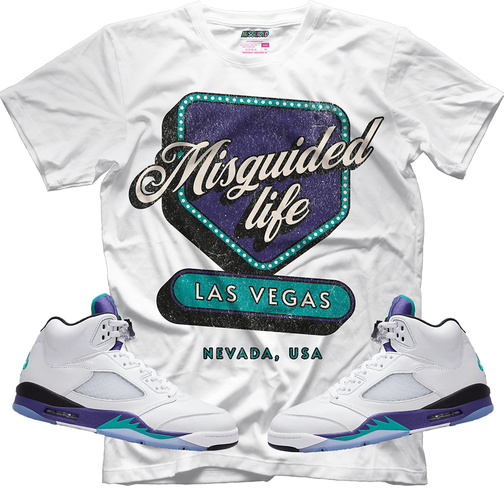 Misguided Life (Air Jordan 5 Grape) T-Shirt