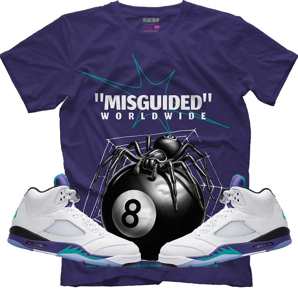 Misguided Spider (Air Jordan 5 Grape) T-Shirt