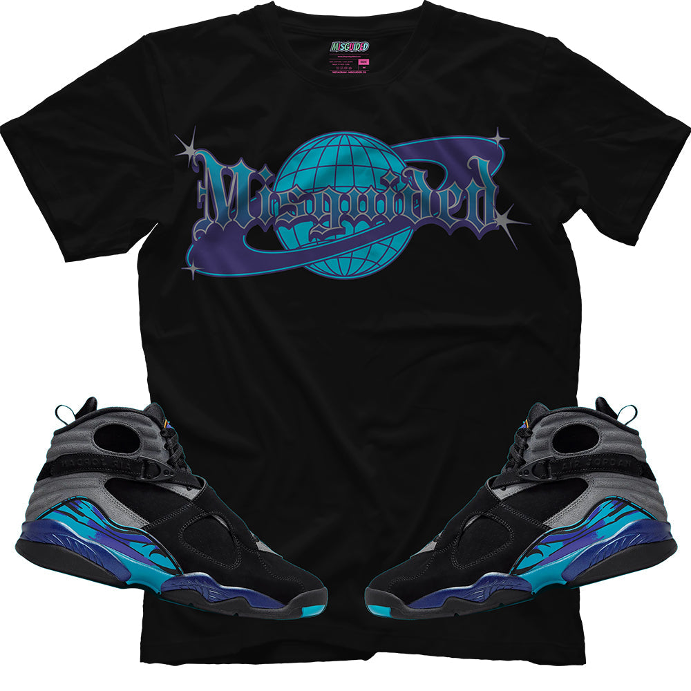 Misguided World (Air Jordan 8 Aqua) T-Shirt
