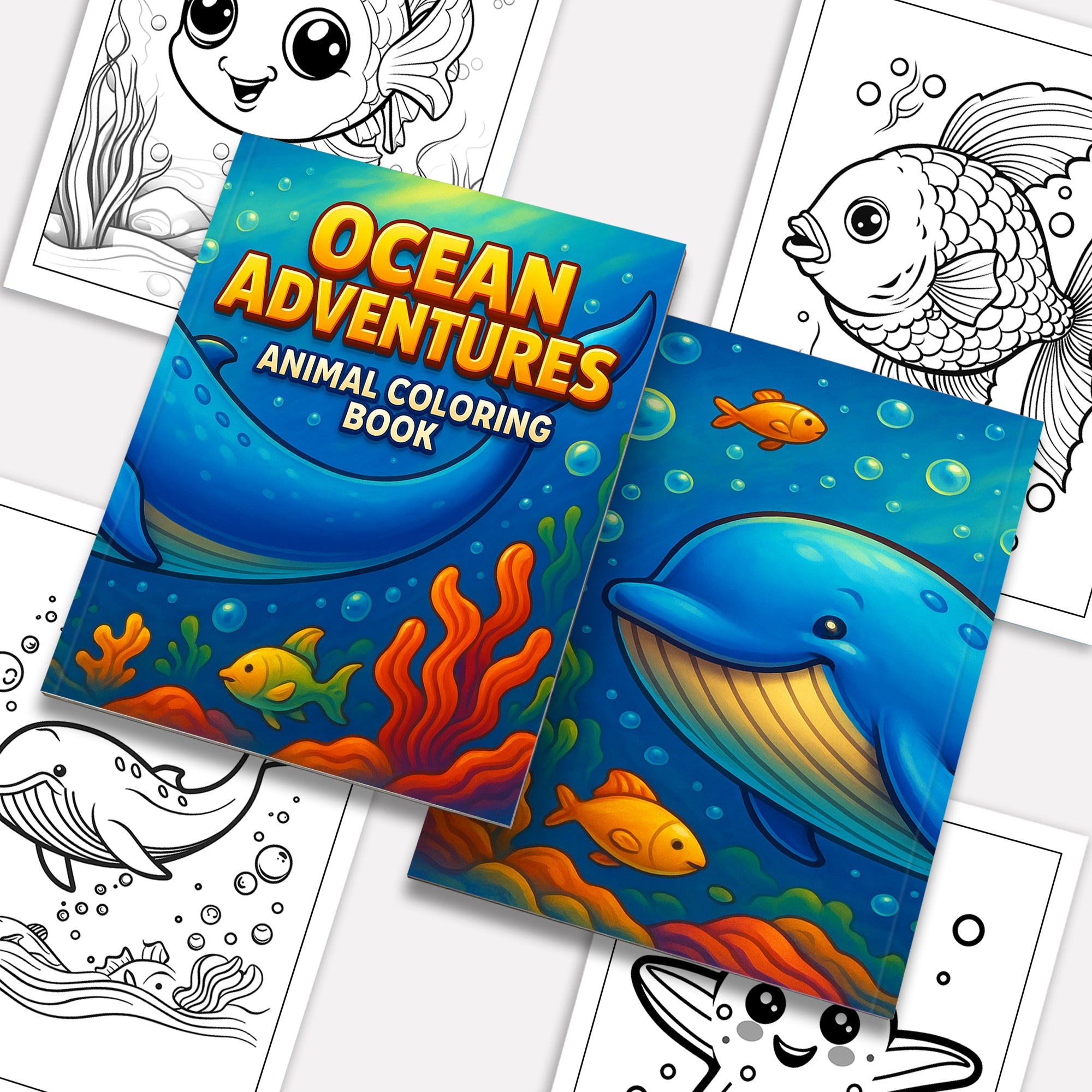 Adorable Animals – 48 Pages – Easy Coloring for Young Artists