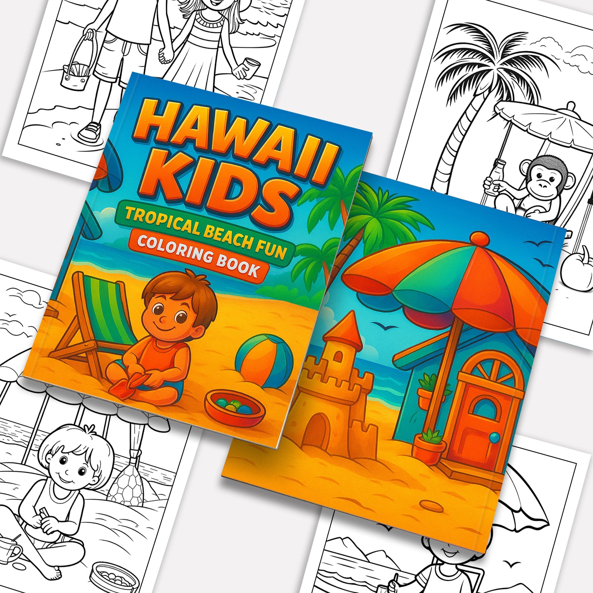 Hawaii Kids Coloring Pages – 48 Cute Beach and Vacation Designs – For Kids
