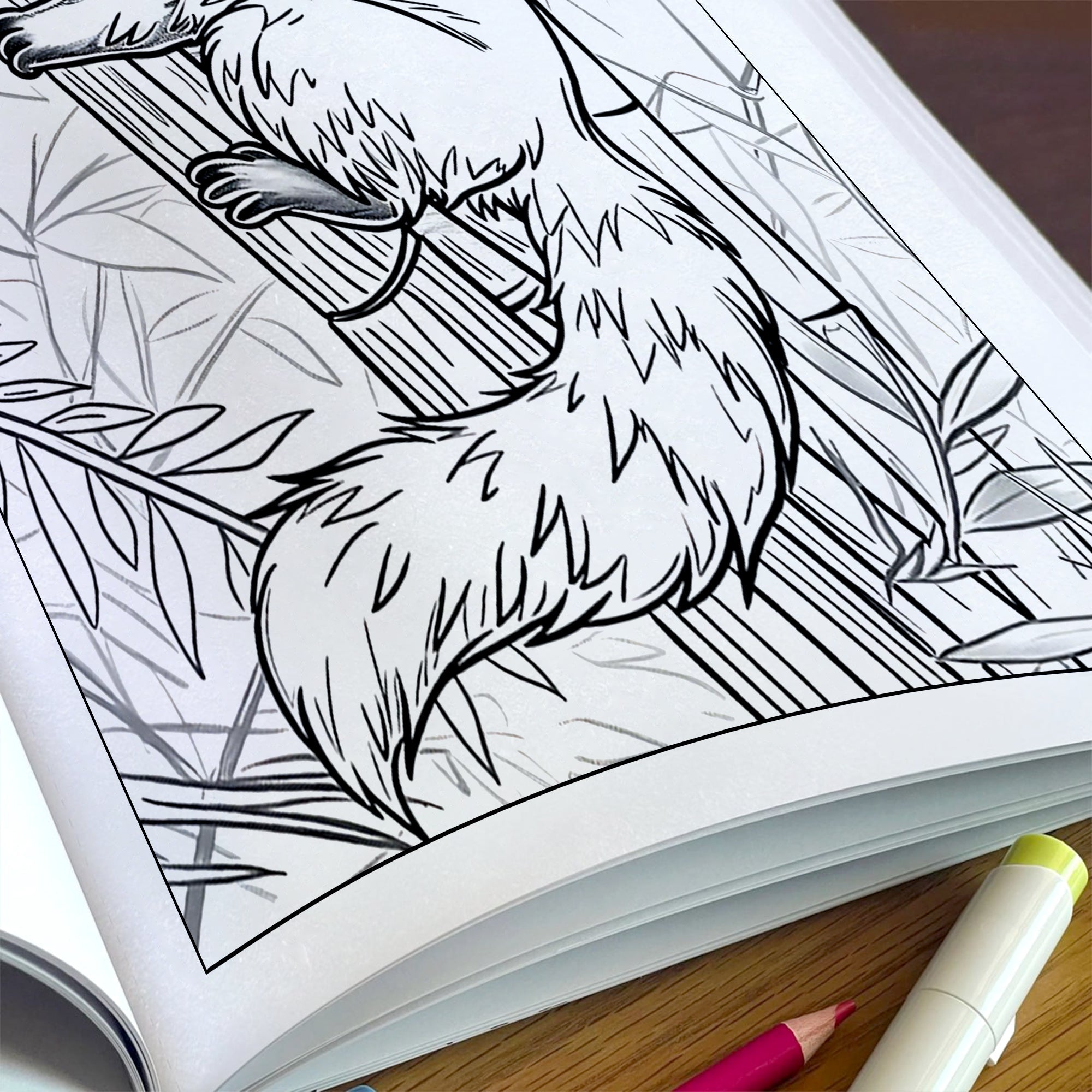 Animal Wonderland Coloring Pages – 48 Pages – Cute Animals, Forest Friends, Winter Scenes – For Kids