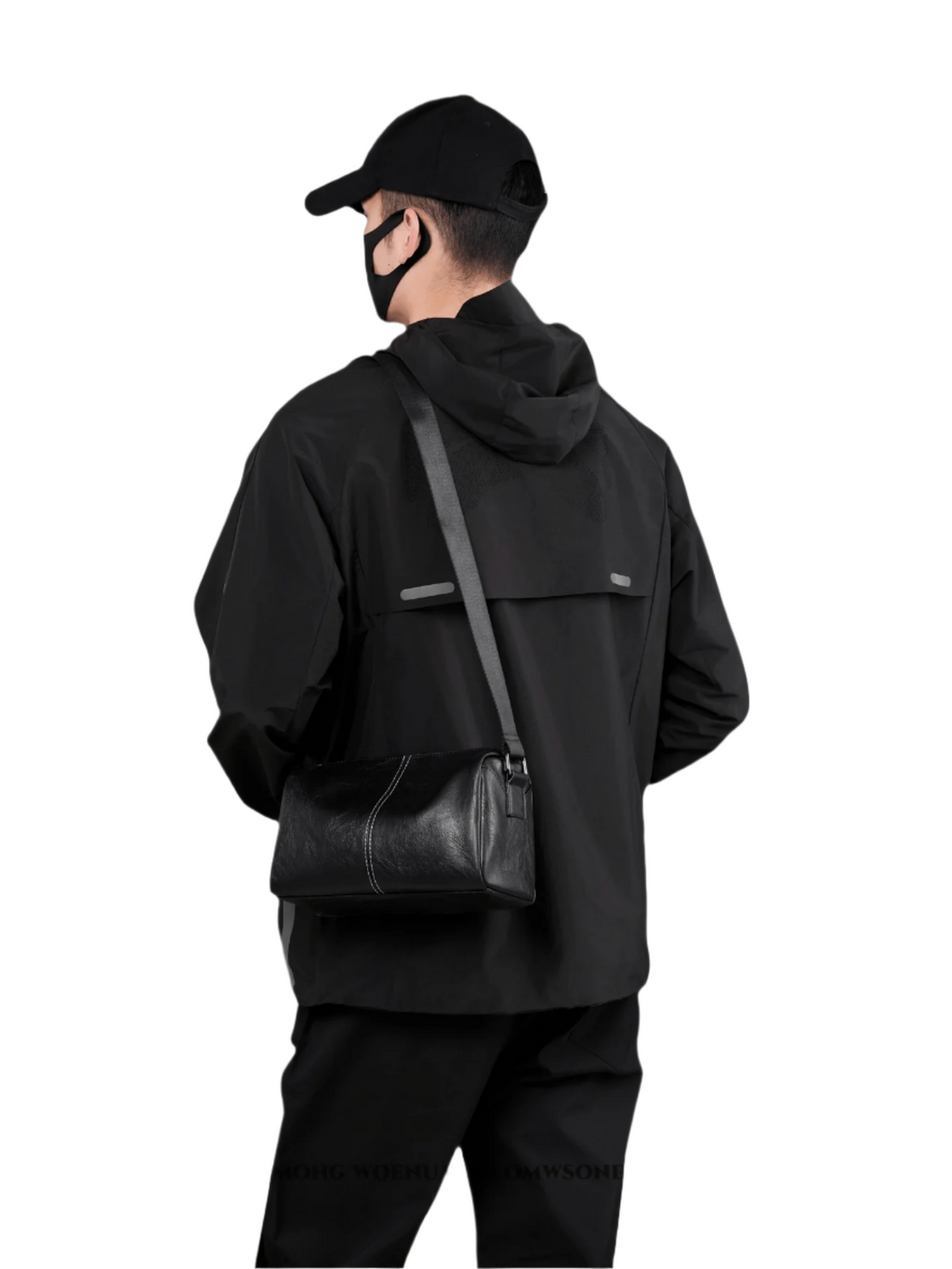 Japan Men's Portable Travel Commuter Small Shoulder Bag | New Niche Style Messenger Bag (PU Leather Crossbody Satchel)