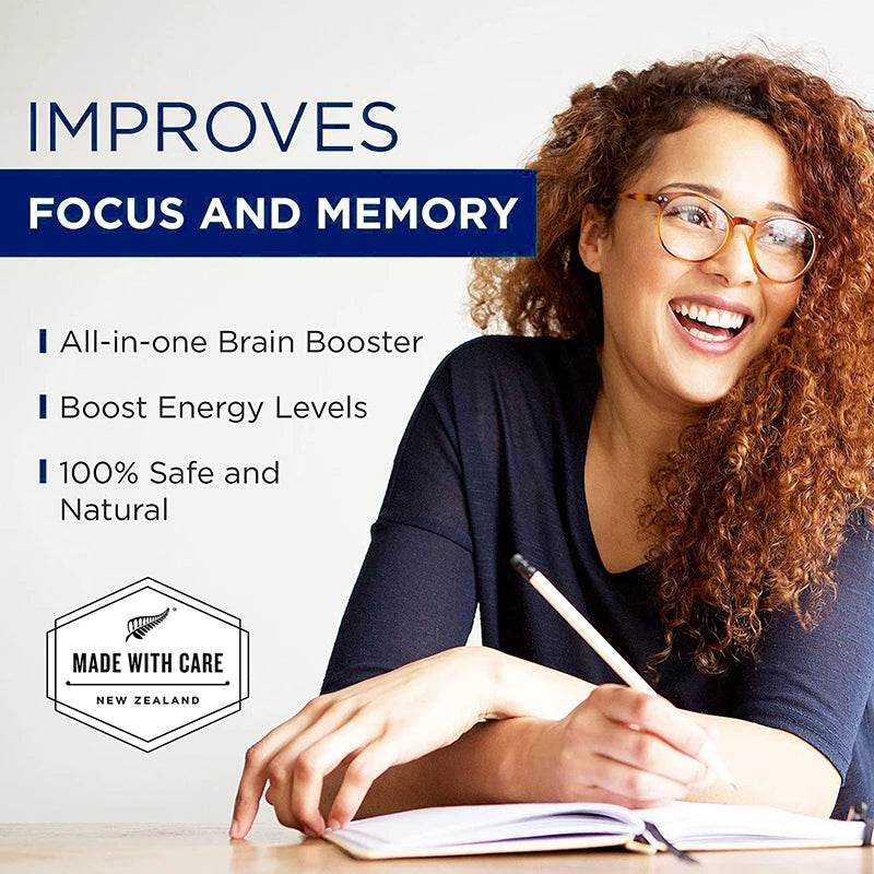 Ginkgo Biloba - Brain Booster - Rich in vitamins B6, B12, folic acid, helps improve concentration and memory, cognitive abilitie