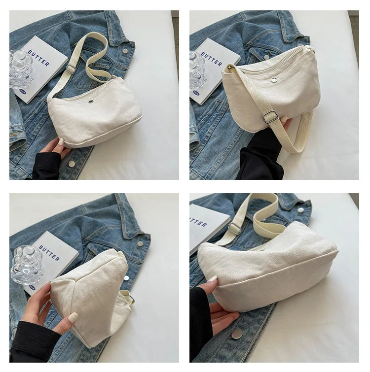 Canvas Phone Bag for Women | Vintage Handbags & Casual Shoulder Crossbody Bags (Unisex Messenger & Zipper Shopper Bolsas)