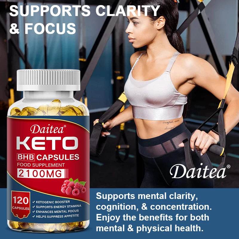 Daitea Fat Burning Ketone Soft Capsules - Helps to better decompose body calories, control weight and maintain health