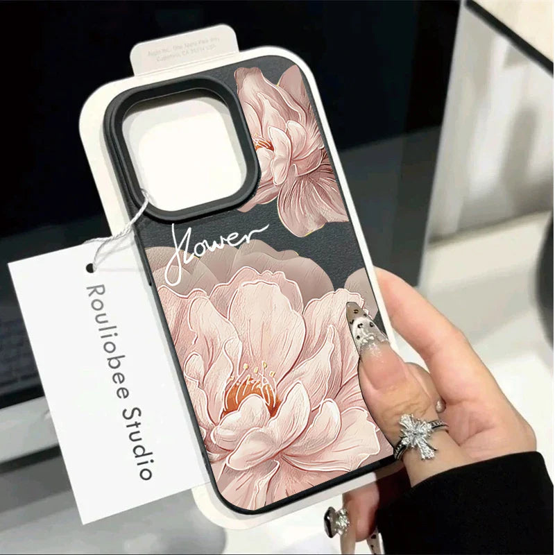 Korean Floral Flowers Phone Case For IPhone