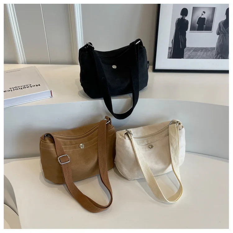 Canvas Phone Bag for Women | Vintage Handbags & Casual Shoulder Crossbody Bags (Unisex Messenger & Zipper Shopper Bolsas)