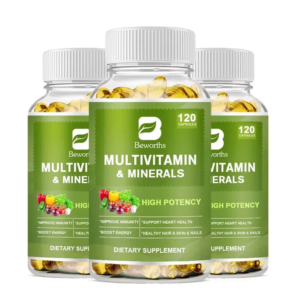 BEWORTHS Complex Vitamin Mineral Capsules Support Immune Health and Metabolic Health Comprehensive Health Support for Adults