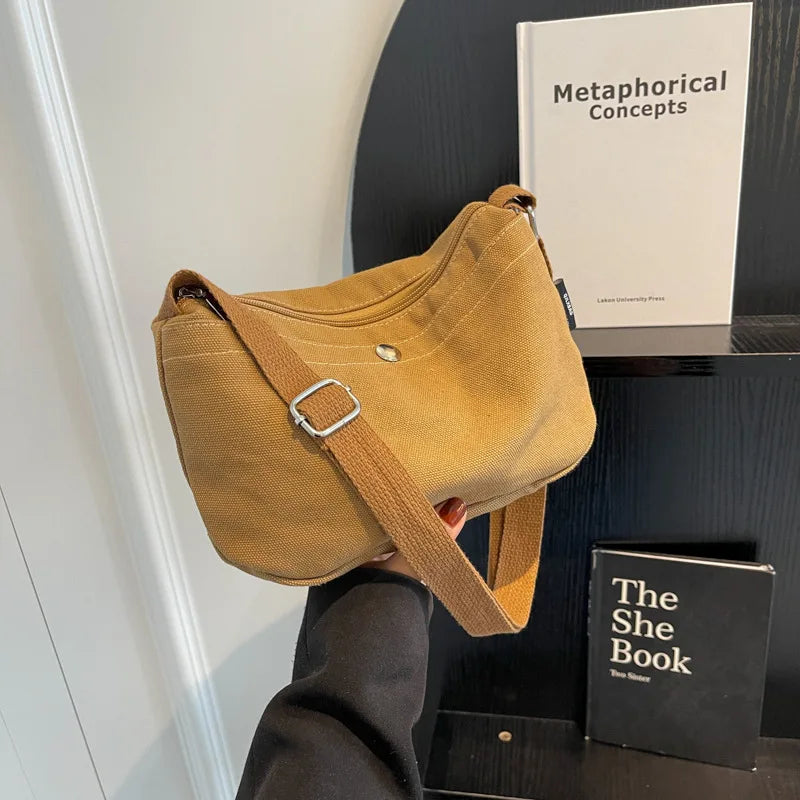 Canvas Phone Bag for Women | Vintage Handbags & Casual Shoulder Crossbody Bags (Unisex Messenger & Zipper Shopper Bolsas)