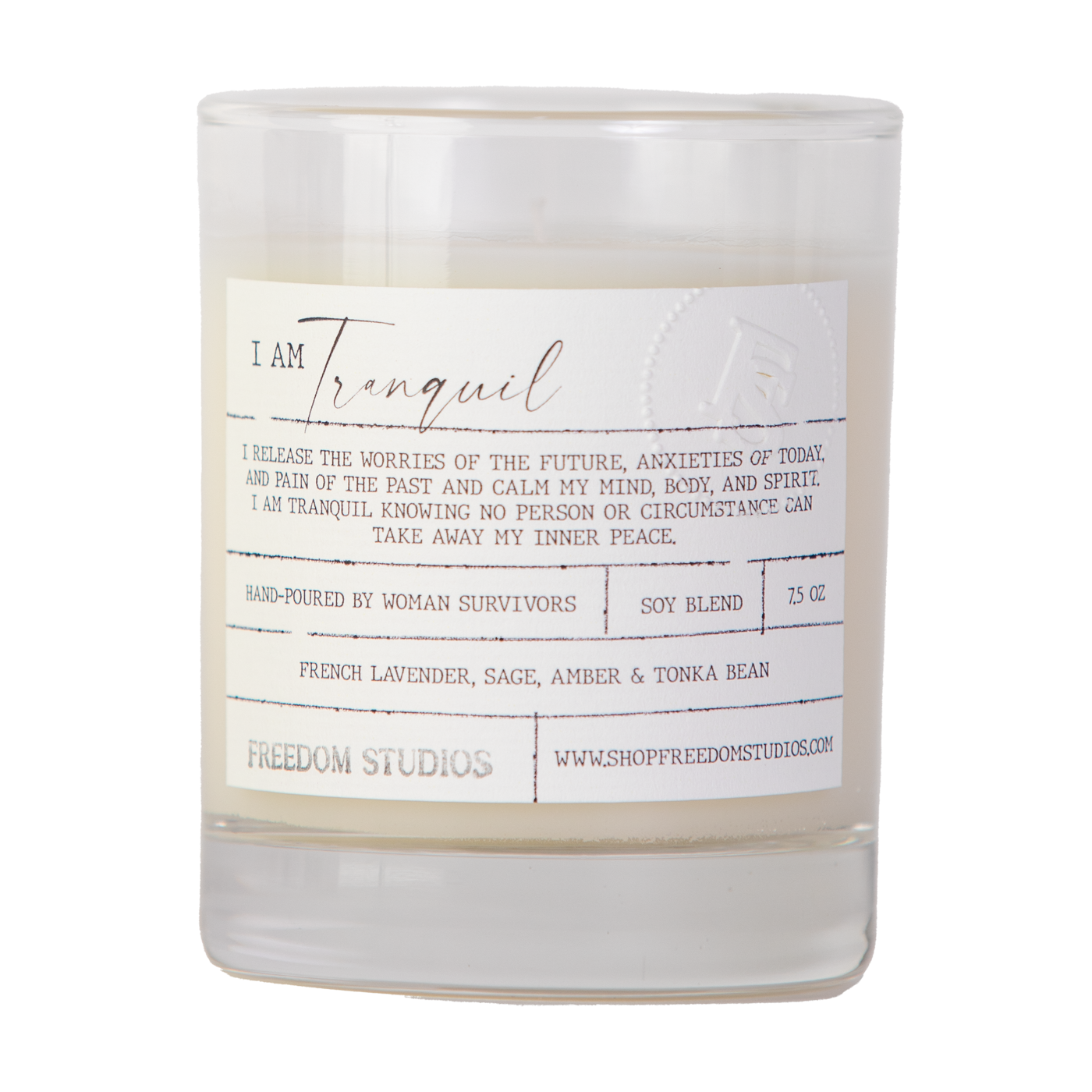 I AM Tranquil 7.5 oz Candle