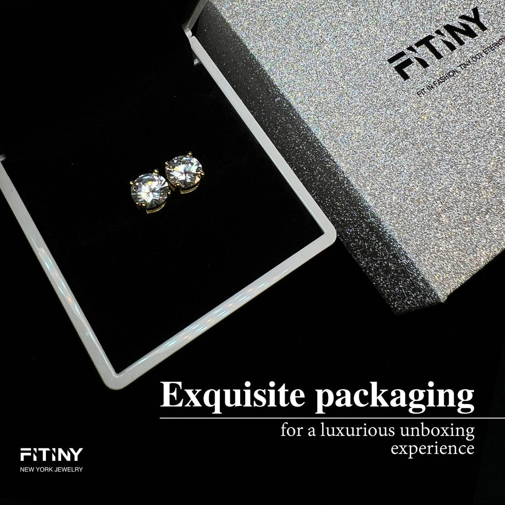 S925 Classic 6-Prong Moissanite Engagement Ring, 0.5–3ct Round Cut D-Grade VVS Certified Solitaire, Sterling Silver Wedding Gift for Her Him