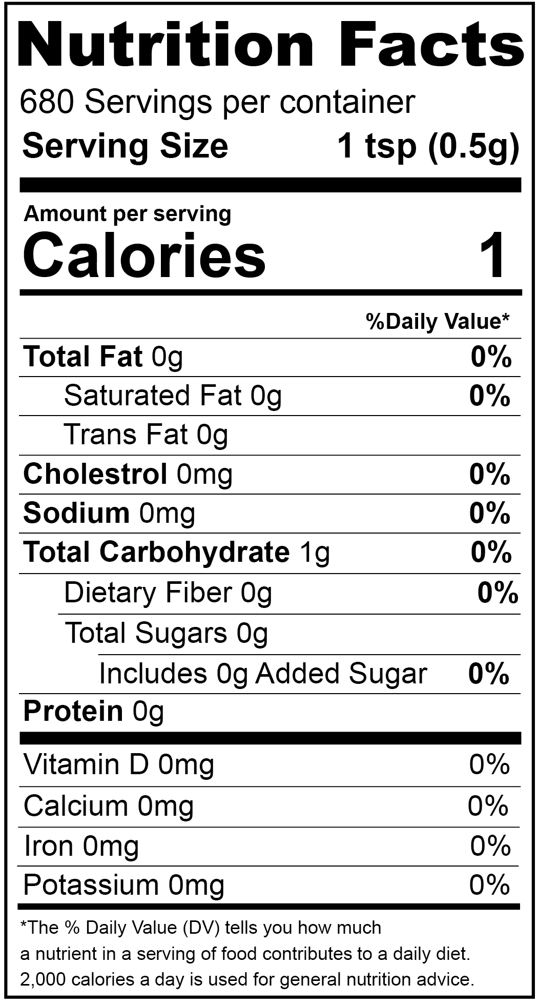 Stevia Extract Powder, White, Organic