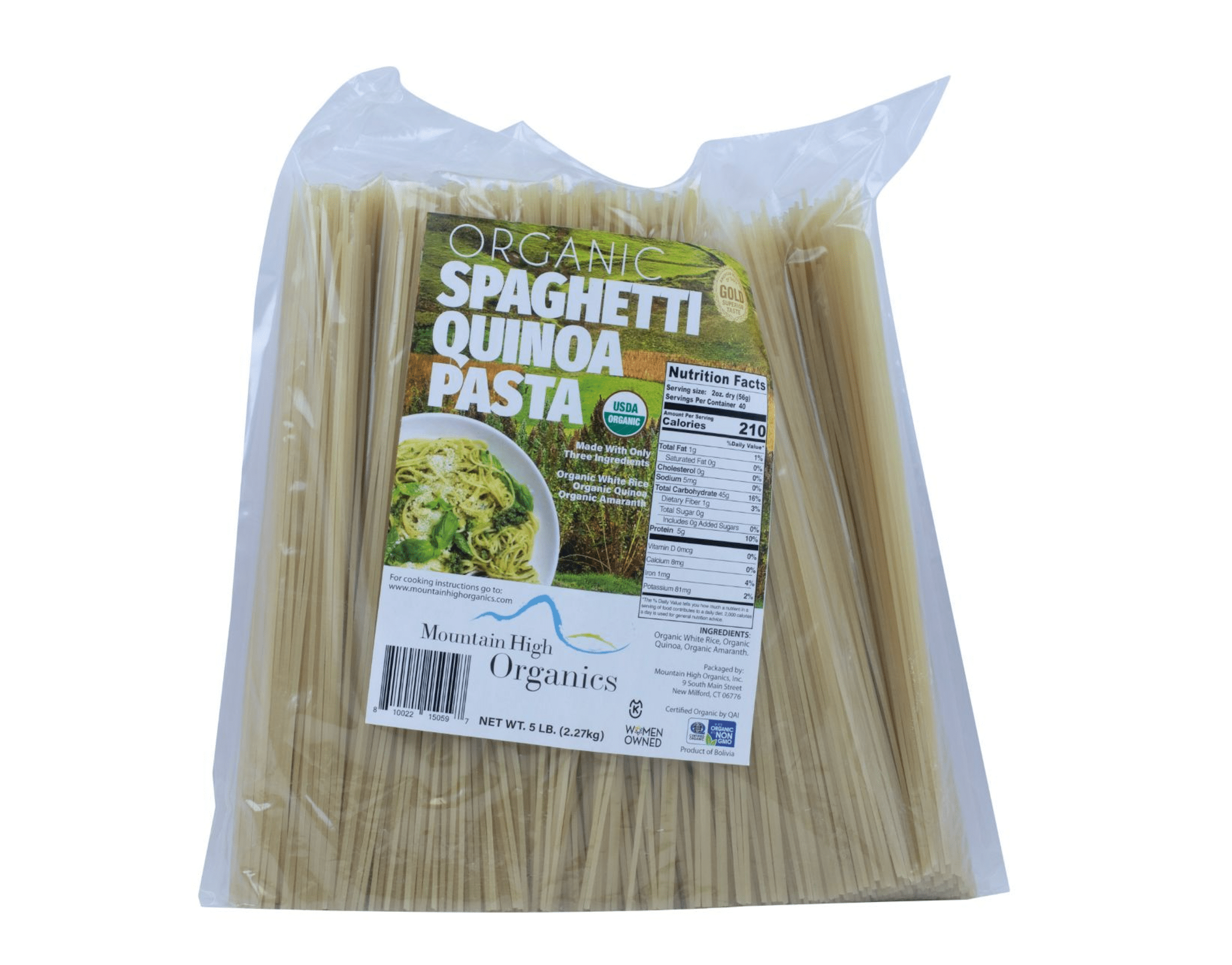 Spaghetti, Quinoa, Organic, Gluten-Free