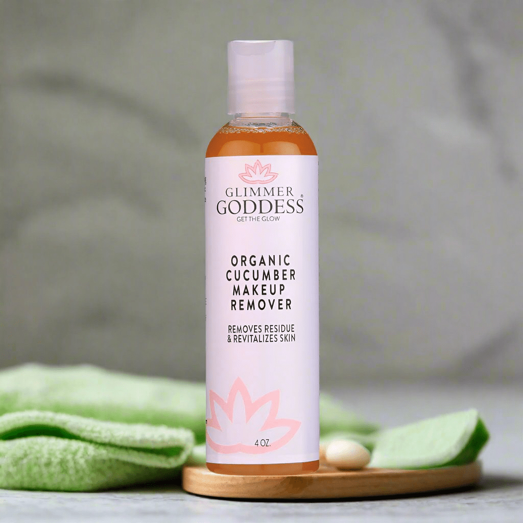 Glimmer Goddess Organic Cucumber Makeup Remover - Remove Makeup with No Oily Residue