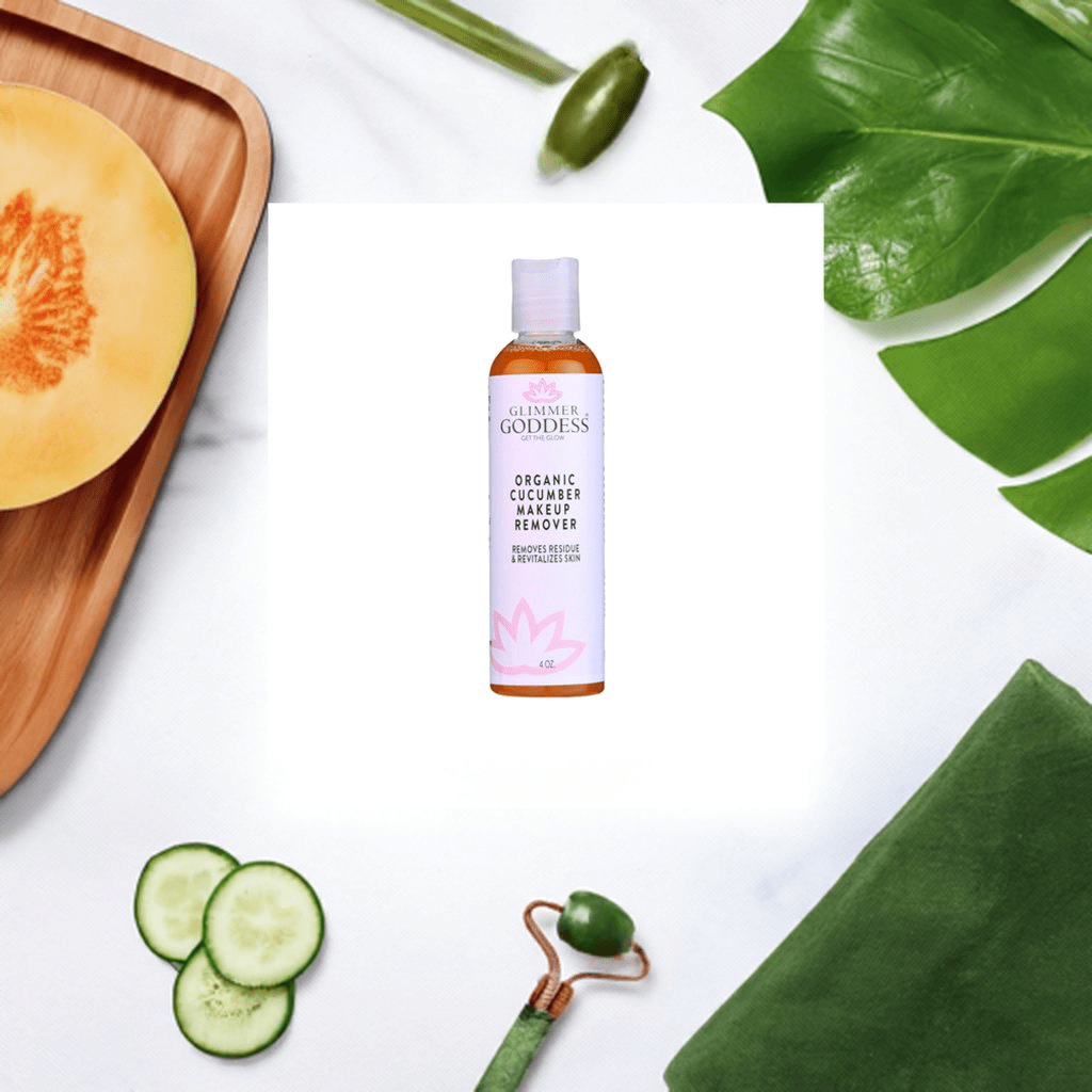 Glimmer Goddess Organic Cucumber Makeup Remover - Remove Makeup with No Oily Residue
