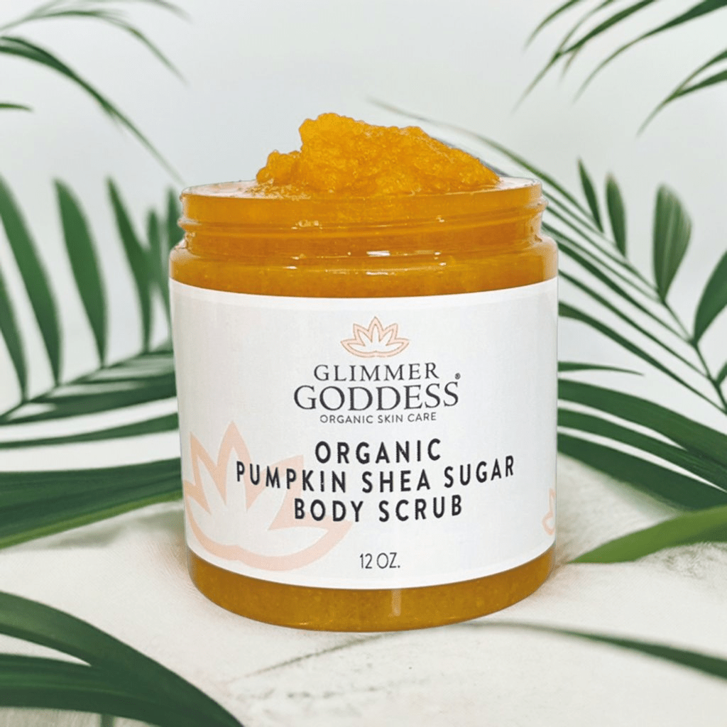 Organic Pumpkin Body Scrub with Shea & Brown Sugar by Glimmer Goddess