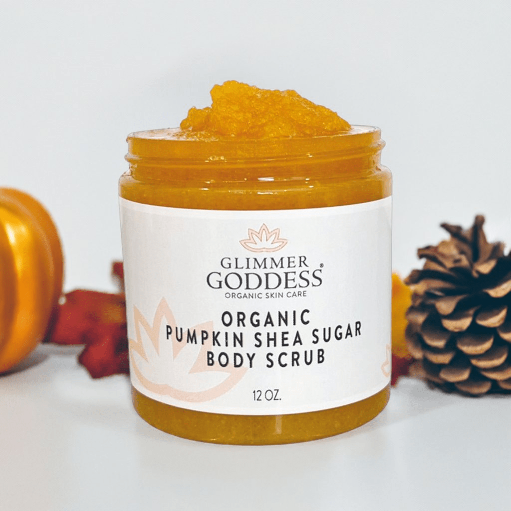 Organic Pumpkin Body Scrub with Shea & Brown Sugar by Glimmer Goddess