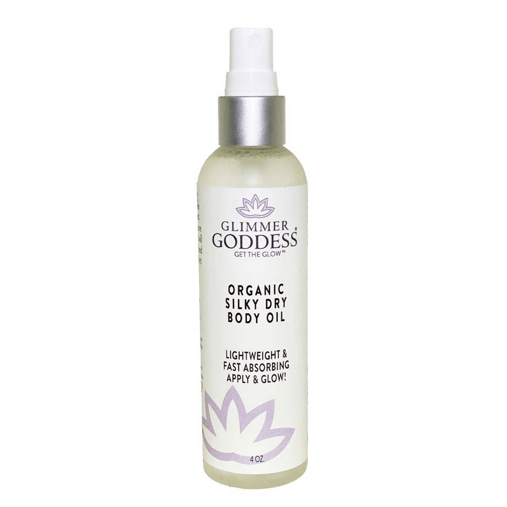 Glimmer Goddess Organic Silky Dry Body Oil - Hydrating & Eco-Friendly (4 oz)