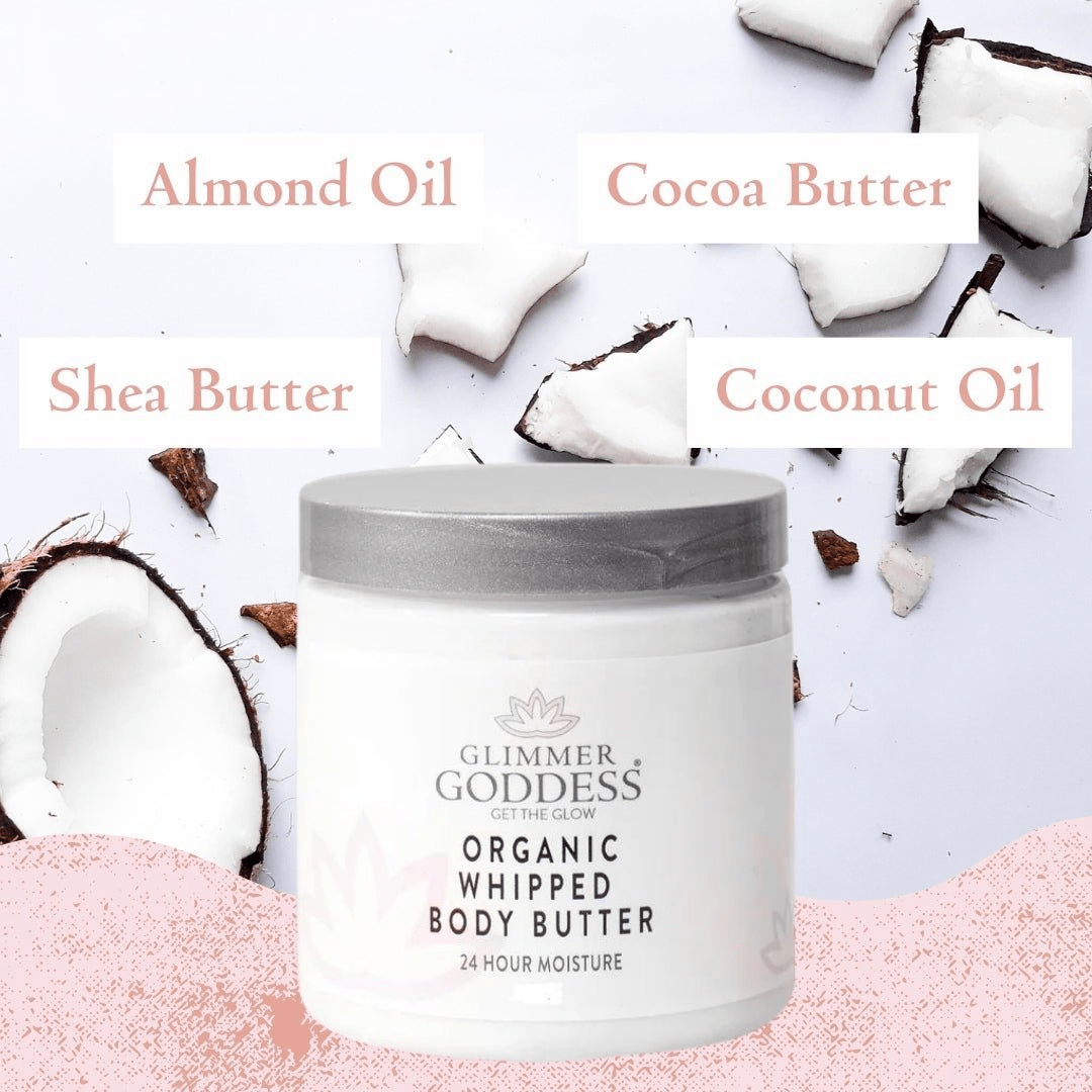 Glimmer Goddess Organic Whipped Body Butter - Ethical & Deep Hydration Skincare