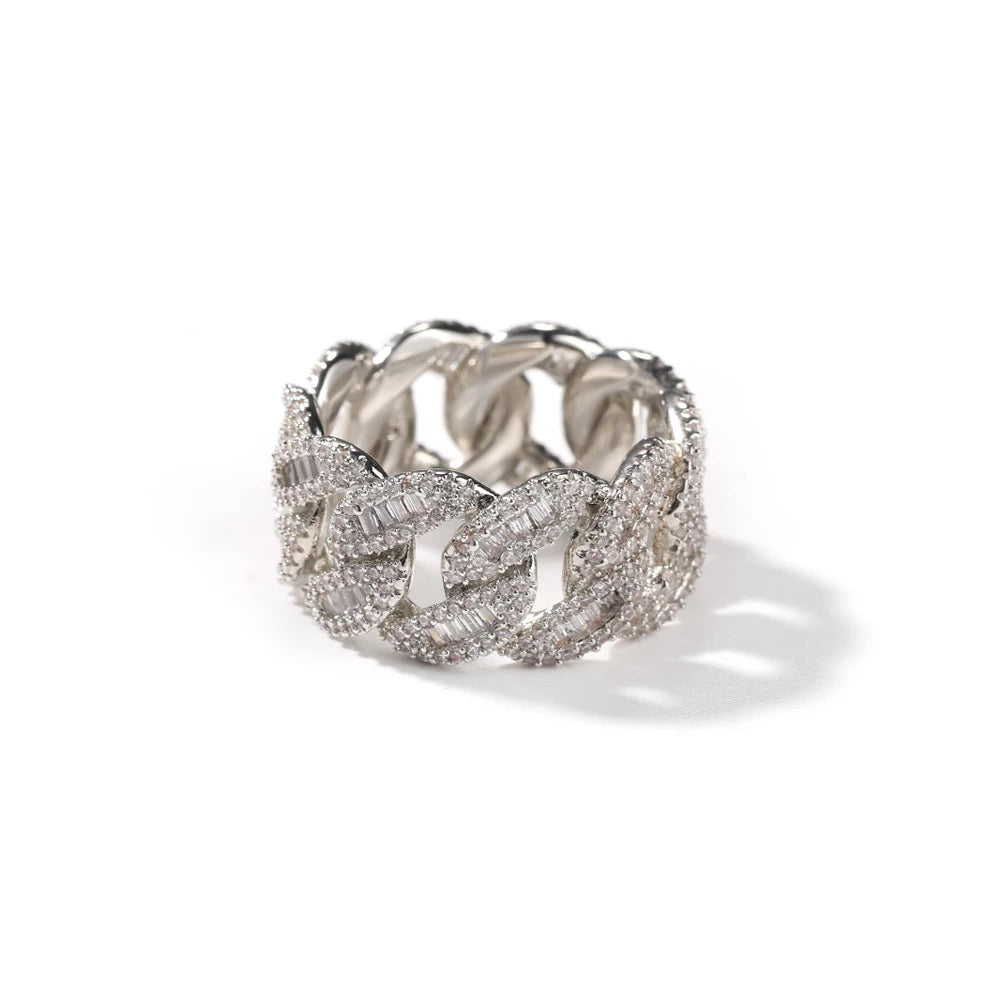 Thick Baguette Cuban Ring