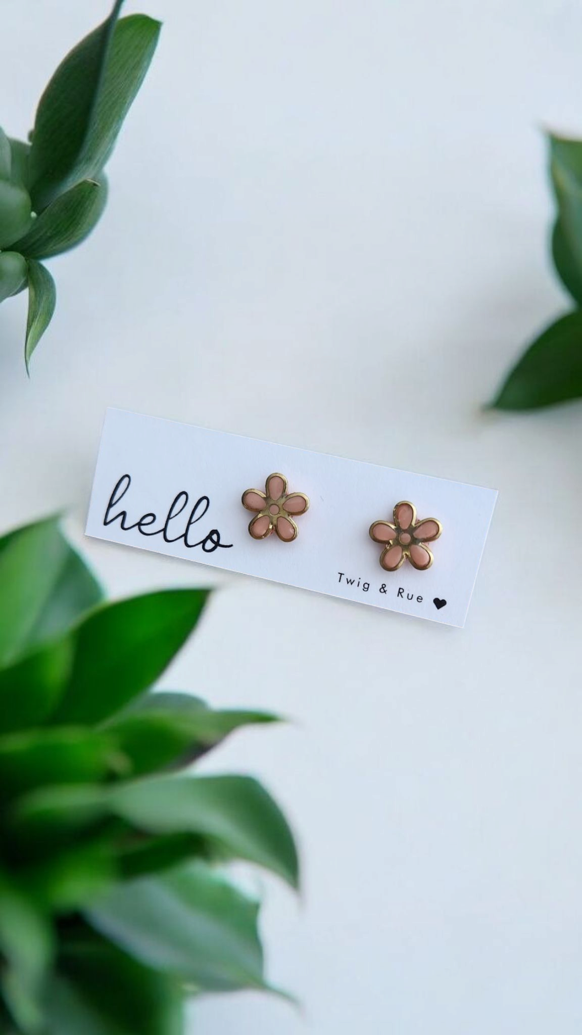 Flower clay studs