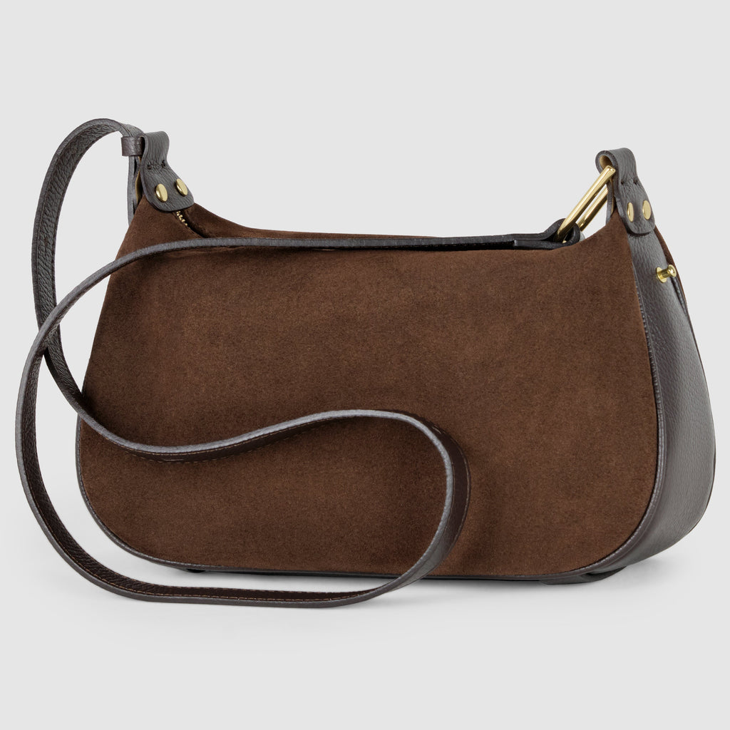 Suede Leather Crossbody Bag