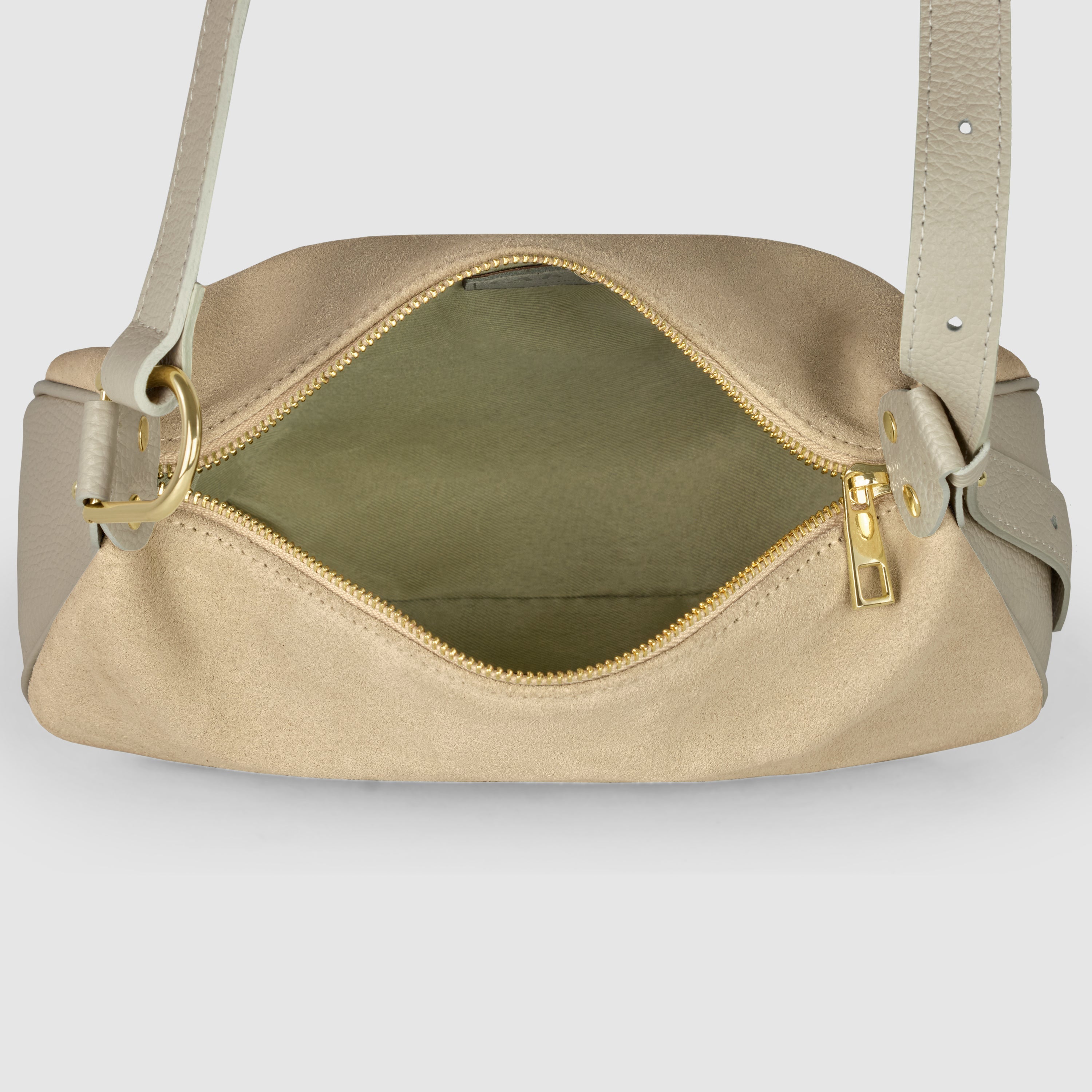 Suede Leather Crossbody Bag