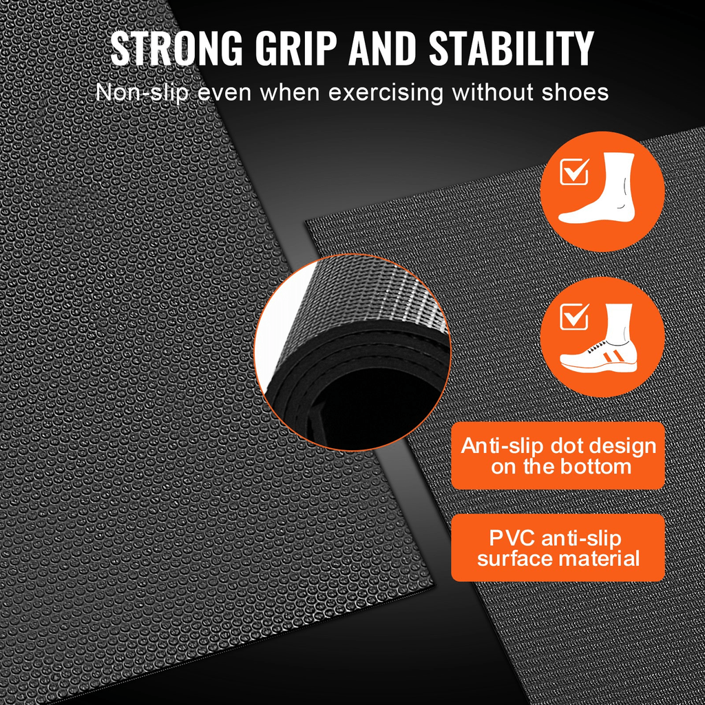 VEVOR Large Exercise Mat 7x5 ft – Non‑Slip Home Gym & Yoga Floor Mat