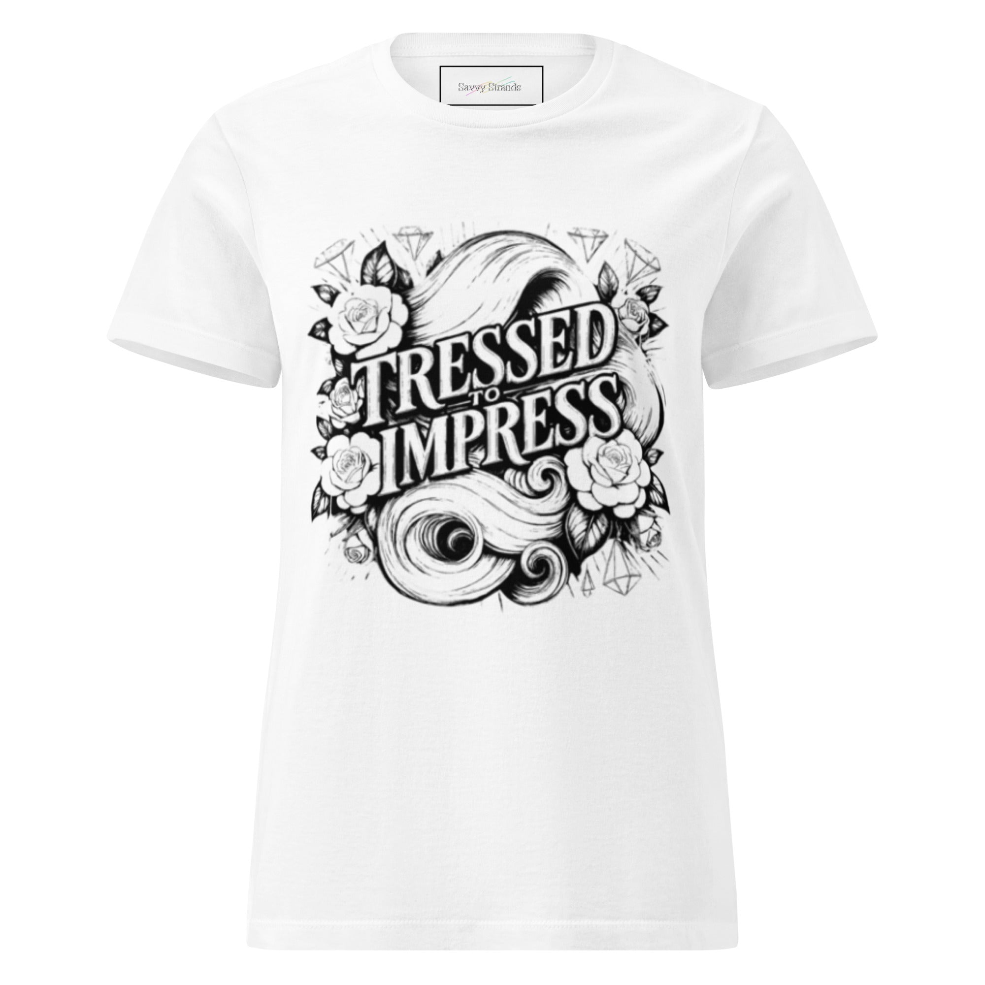 'Tressed to impress' Women’s basic softstyle t-shirt
